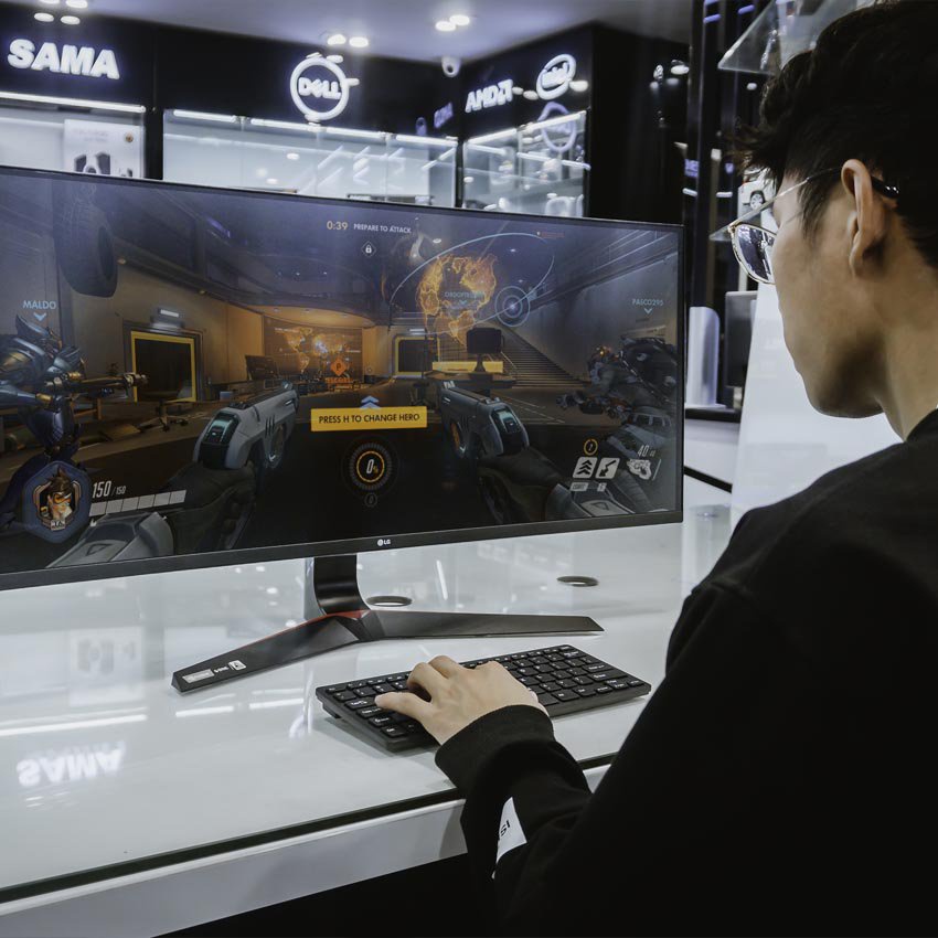 Màn hình cong LG UltraGear 34GL750-B 34" IPS 144Hz G-Sync HDR chuyên game - Hàng Chính Hãng