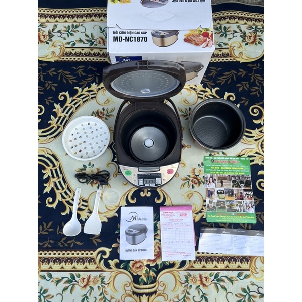 NỒI CƠM ĐIỆN TỬ ĐA NĂNG MEDIA MD-NC1870 HÀNG NHẬP KHẢU LOẠI 1  BẢO HÀNH 12tháng