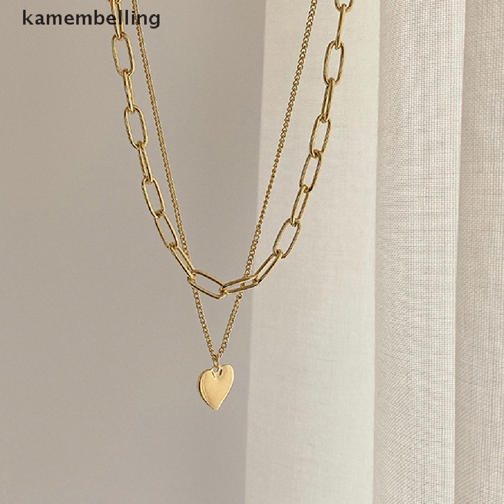 Vòng cổ Choker Nhiều Lớp Mặt Trái Tim Thời Trang Cho Nữ