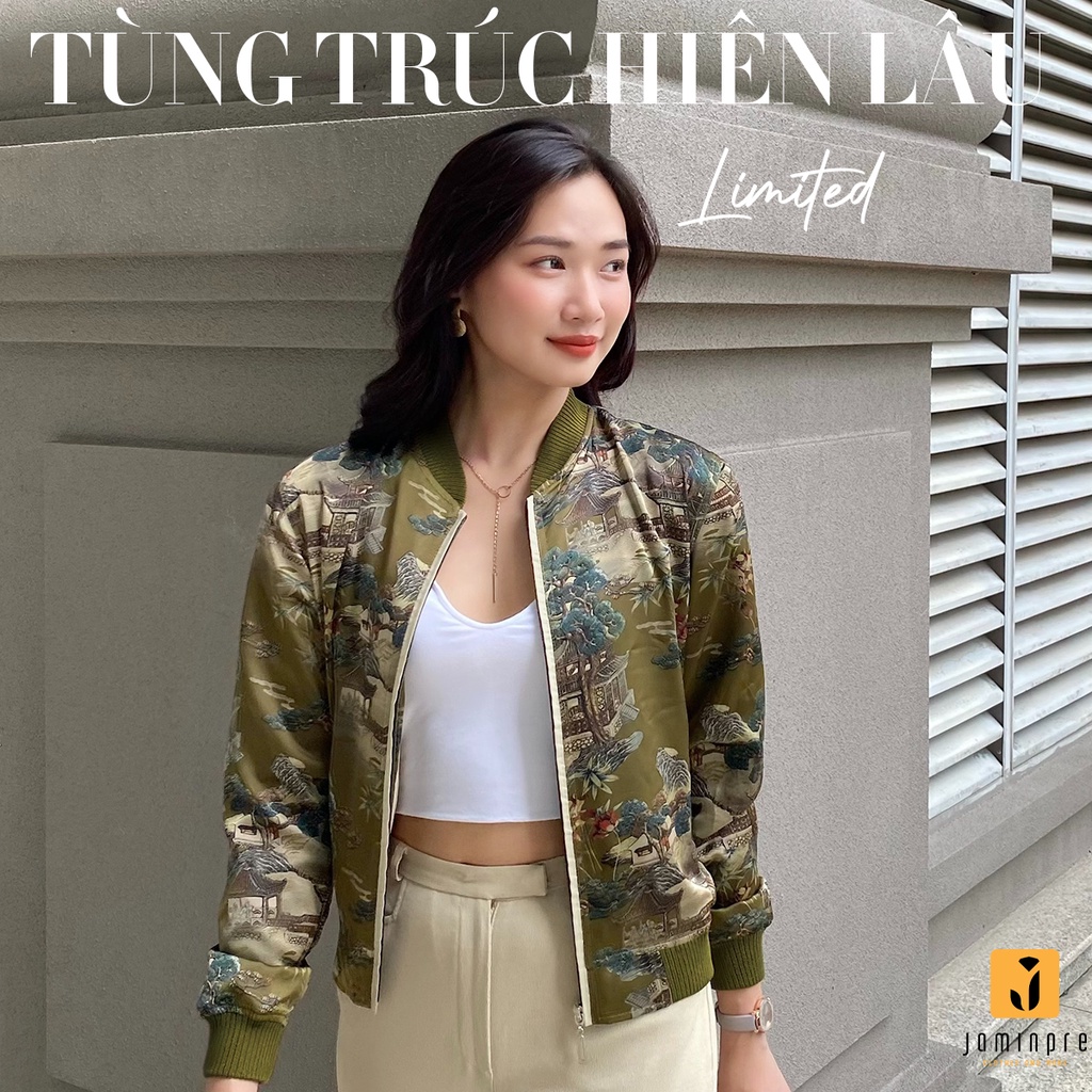 Jamin Premium Áo Khoác Cao Cấp Nữ, chất liệu lụa, 2 Lớp chống nắng, thấm hút, siêu mỏng, nhẹ, mát, t