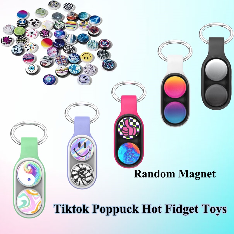 Poppuck Đồ Chơi Fidget Spinner Từ Tính Co DãN