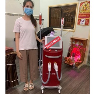 Máy triệt lông và laser dpl korea+ 2in1 . máy triệt lông 2in1 dpl korea