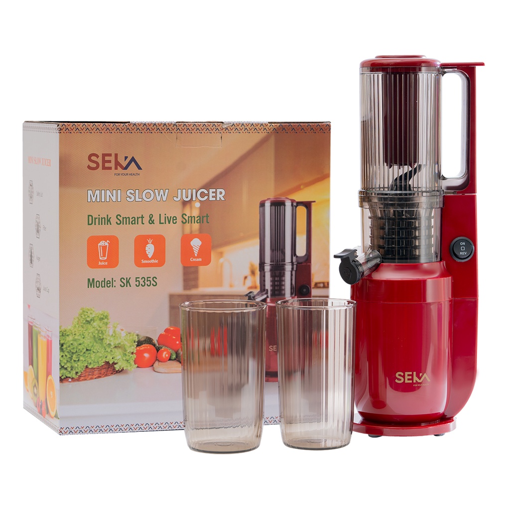Máy ép nước trái cây, máy ép chậm, ép rau củ quả chính hãng seka