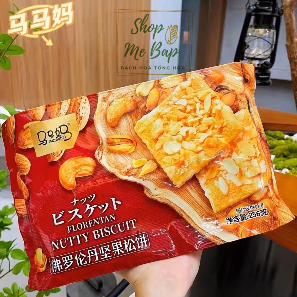 Bánh Ngói Hạnh Nhân Ăn Kiêng Mamama 256g - Eatclean/ Healthy - Shop Mẹ Bắp