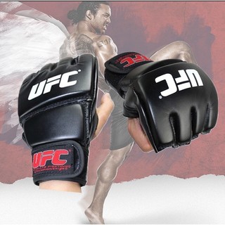 Găng tay ufc đấm bốc hở ngón freeship găng tay mma giá rẻ tập võ đối kháng tự do