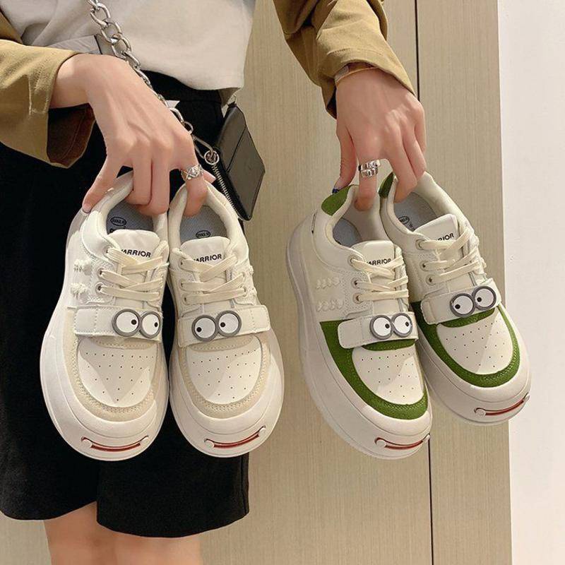 Giày Thể Thao Đế Dày Hở Ngón Thoáng Khí Hình Mặt Cười Dễ Thương Thời Trang Mùa Hè 2022 Phong Cách Hàn Quốc Cho Nữ