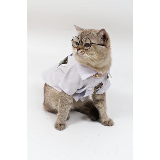 Phụ kiện chó mèo Mắt kính mát gọng tròn siêu ngầu dành cho thú cưng