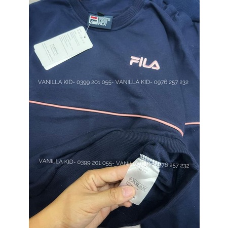 Bộ nỉ da cá fillaa xanh than