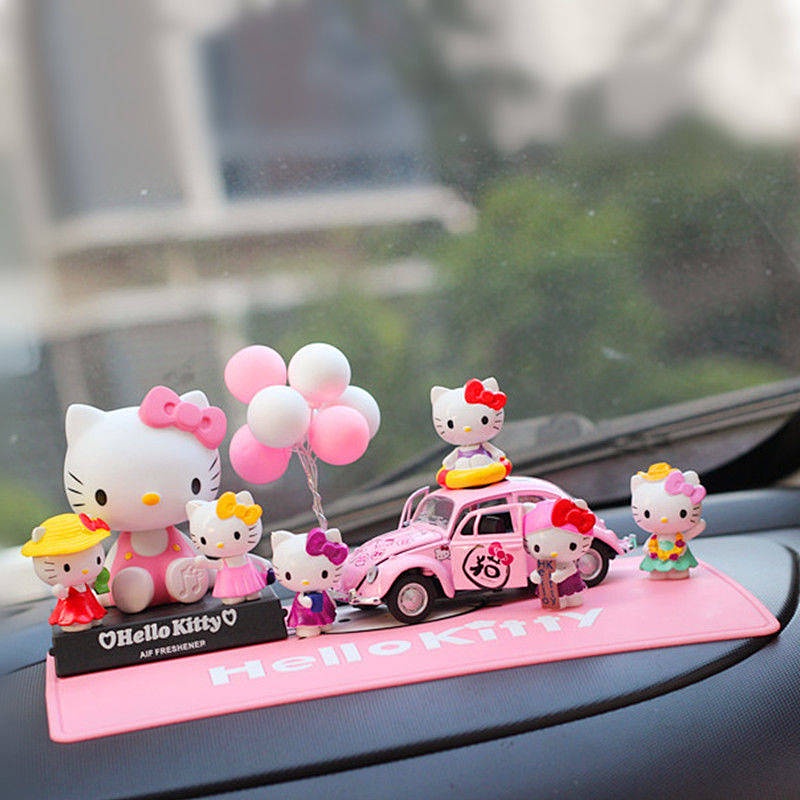 Car Cartoon Non-Slip Mat Car Large Vehicle-Mounted Mobile Phone Decoration High Temperature Resistant Center Console Instrument Panel Car Storage Pad 9EMF