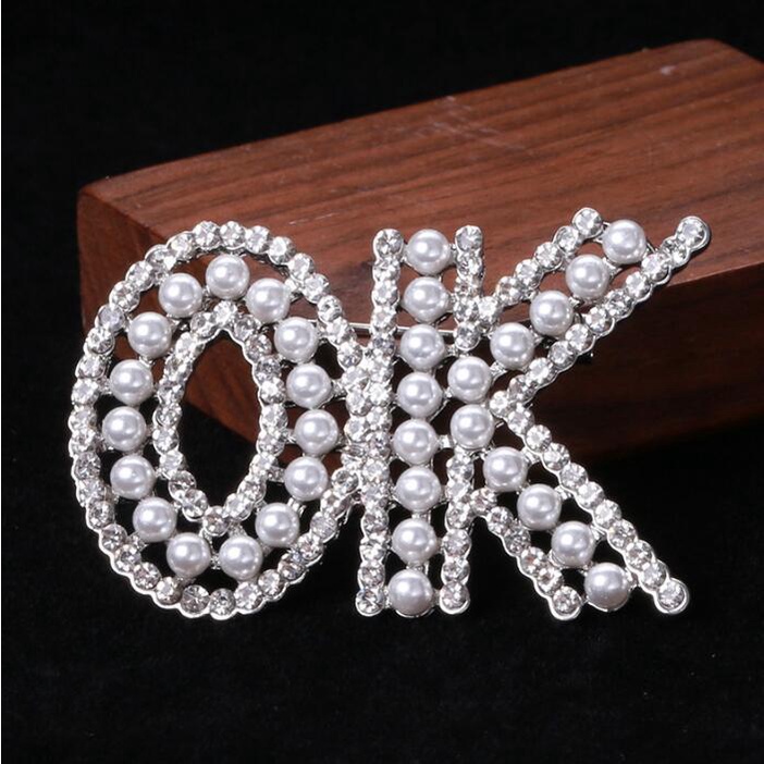 Ghim Cài Áo Đính Đá Ngọc Trai Phong Cách Hàn Quốc Thời Trang Xuân Hè