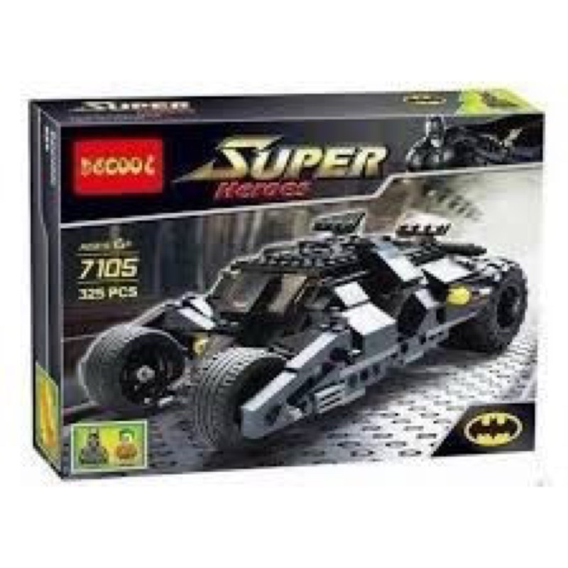 Lắp ráp xếp hình Super Hero 7105 - Siêu xe Tumbler của Người Dơi