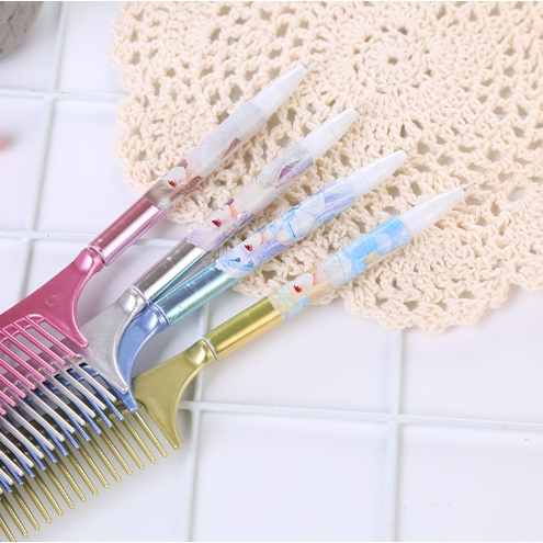 Bút Bi Viết Tạo Hình Chiếc Lược Độc Đáo - Bút Bi Viết Văn Phong Mực Đen