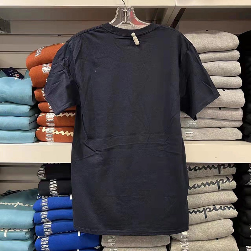 Áo Thun Cotton Tay Ngắn Cổ Tròn In Chữ Champion Đơn Giản Thoải Mái Phong Cách Mới Cho Nam