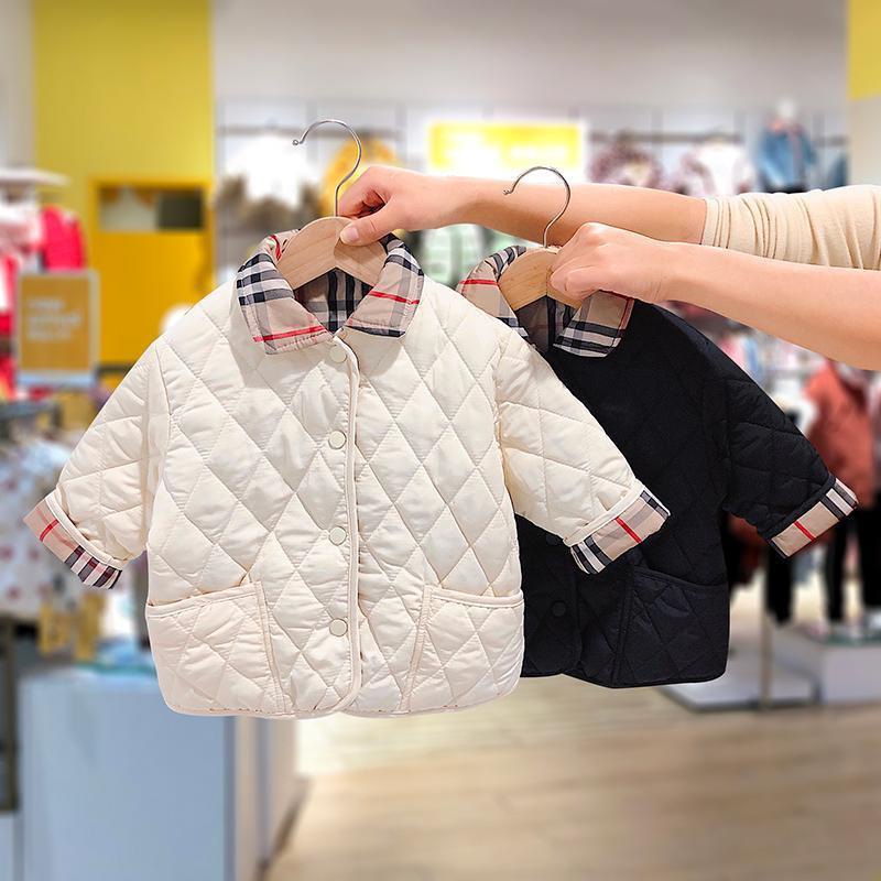 Áo Khoác Nhồi Bông Hai Mặt Phong Cách Hàn Quốc Thời Trang Thu Đông Hàng Mới 2021 Dành Cho Bé Trai Và Bé Gái