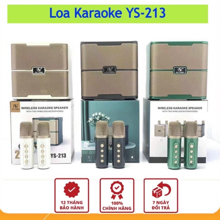 Loa Karaoke YS 213 Phiên Bản Mới Nhất, Âm Thanh Sống Động, Thiết Kế Cực Đẹp, Bass Cực Căng , Hát Nhẹ. Bảo Hành 3 Tháng