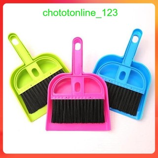 Bộ Chổi Quét Bụi Và Ki Hốt Rác Mini