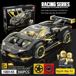Khối xây dựng mô hình xe Lamborghini lắp ráp đồ chơi xe thể thao Ferrari Bugatti-GOGO TOYS