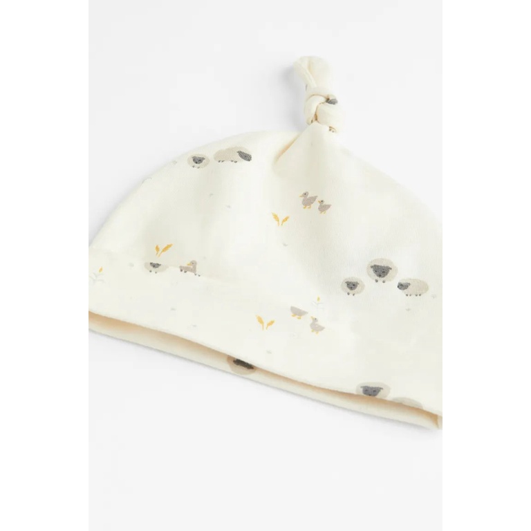 Set quần áo sơ sinh 3 chi tiết BORN 2022 cừu nhím HM H&M_hàng chính hãng authentic