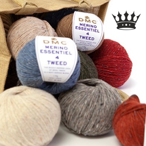 CROWN  Cuộn len DMC Merino 4 Tweed 50gr