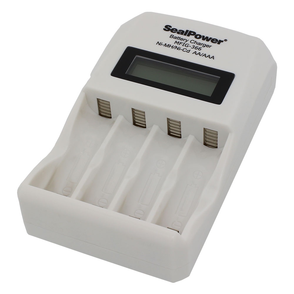 Máy sạc SealPower MFIG-366 / MFIG-367 máy sạc nhanh, Pin sạc AA 3300mAh / AAA 1300mAh, Pin tiểu, đũa có màn hình LCD