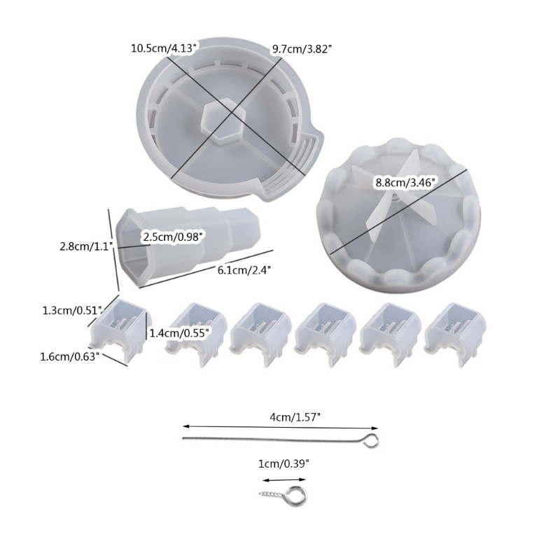 Bộ Khuôn Nhựa Hình Vòng Quay Ngựa Gỗ DIY Trang Trí Nhà Cửa Xe Hơi