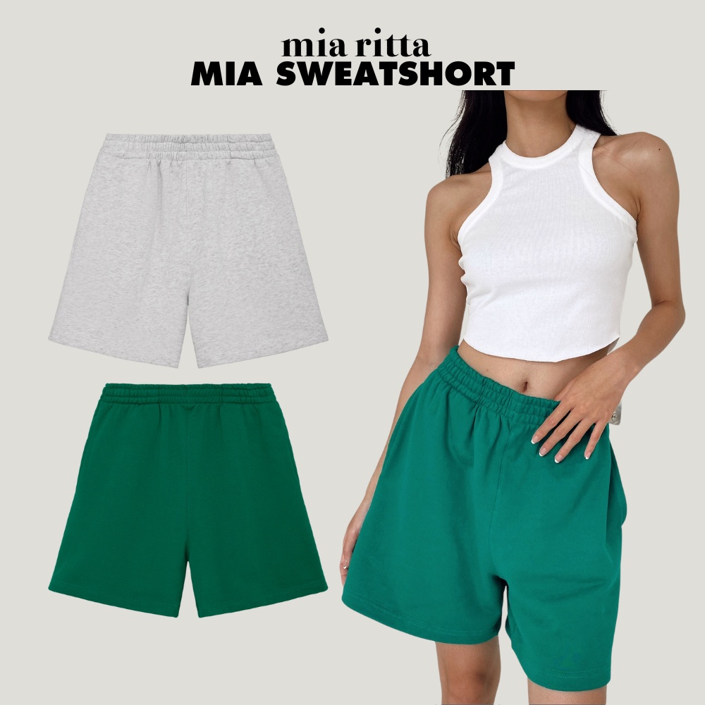 Quần sweatshort Mia Ritta Q395 quần short nỉ cua cạp chun dây rút phong cách
