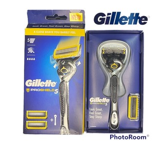Dao cạo râu gillette 5 lưỡi proshield (1 cán +2 lưỡi)
