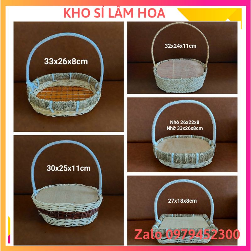 Giỏ mây đựng hoa quả, quà tết đủ mẫu
