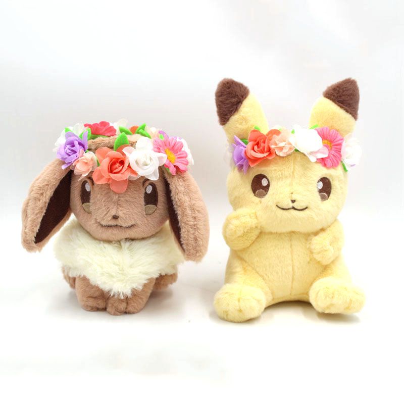 Pikachu & eevee 'S easter pokemon Nhồi Bông Đáng Yêu Làm Quà Sinh Nhật Cho Bé