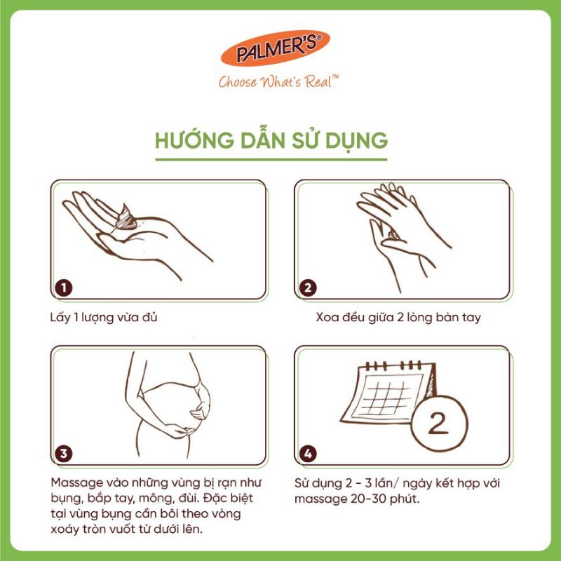 Kem chống rạn da Palmer Tummy Butter for Stretch Marks