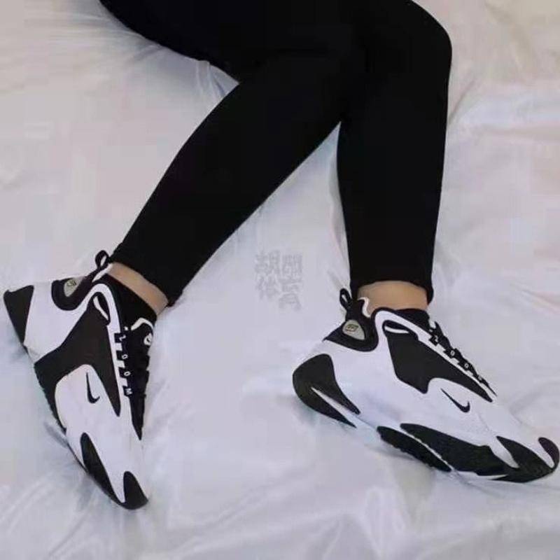 Giày Thể Thao Màu Trắng Đen Phong Cách Hàn Quốc Harajuku Đường Phố Cho Nam Và Nữ Zoom2k Hàng Quảng Châu Cao Cấp