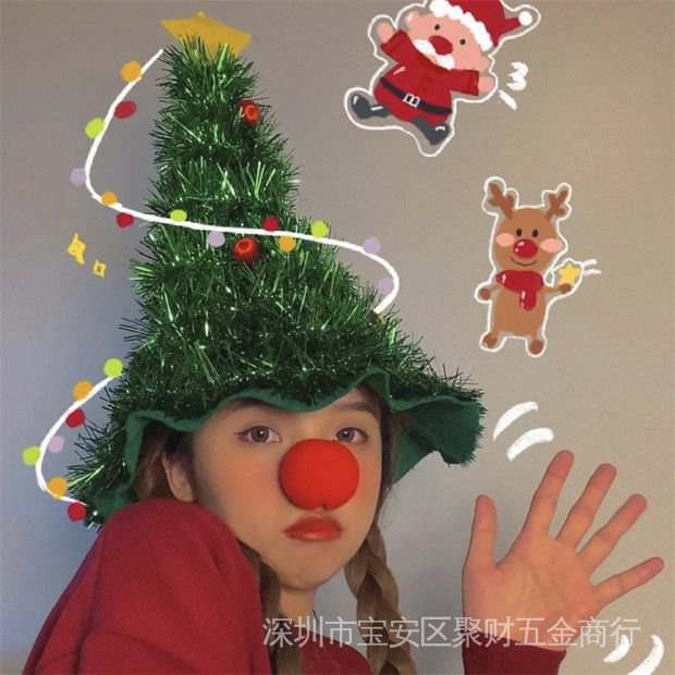 Phụ Kiện Nón Giáng Sinh / Trang Trí Cây Thông Noel Xinh Xắn