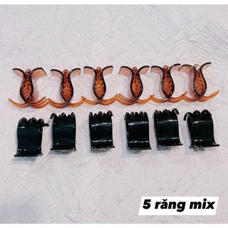 Kẹp 5 Răng màu, 5 răng trong (lố)