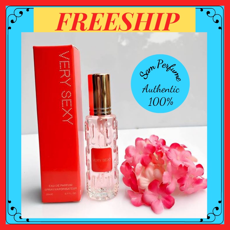 Nước hoa nữ Very Sexy chai mini 20ml vòi xịt mẫu 4d nhỏ gọn chiết Pháp- Mùi Quyến rũ- Samperfume