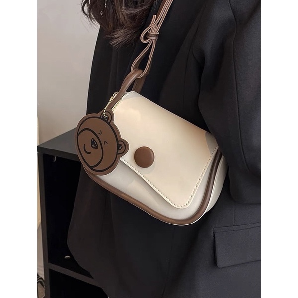 Túi Xách Nữ Túi Đeo Vai Treo Gấu Kiểu Dáng Trẻ Trung 4 Phối Màu Siêu Xinh