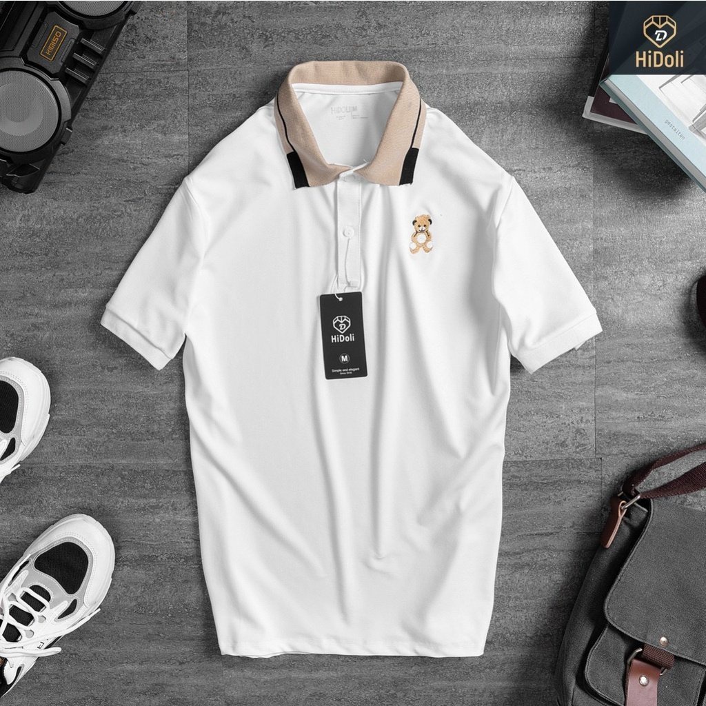 ÁO THUN POLO CỔ DỆT 3D BURBERRY NGỰA REGULAR FIT VẢi COTTON GAI CO GIÃN