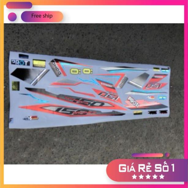DECAL PVC 5 LỚP CHẤT LƯỢNG CAO Tem rời Winner cam đen chất liệu Crom
