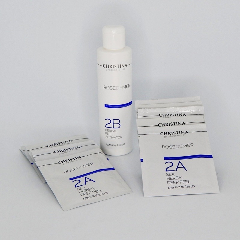 Combo Peel Thảo Dược Ch.ris.tina Rose.demer 2A +2B Sea Her.bal