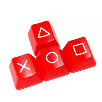 Bộ 4 Nút Bàn Phím Cơ Bằng ABS Màu Đen Và Đỏ