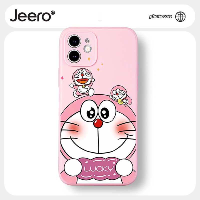 Ốp Điện Thoại JEERO hoạt hình cặp đôi dễ thương đẹp độc lạ Cho iPhone 14 13 12 11 Pro Max SE 2020 X XR XS 8 7 ip 6S 6 Plus kute HFF1848