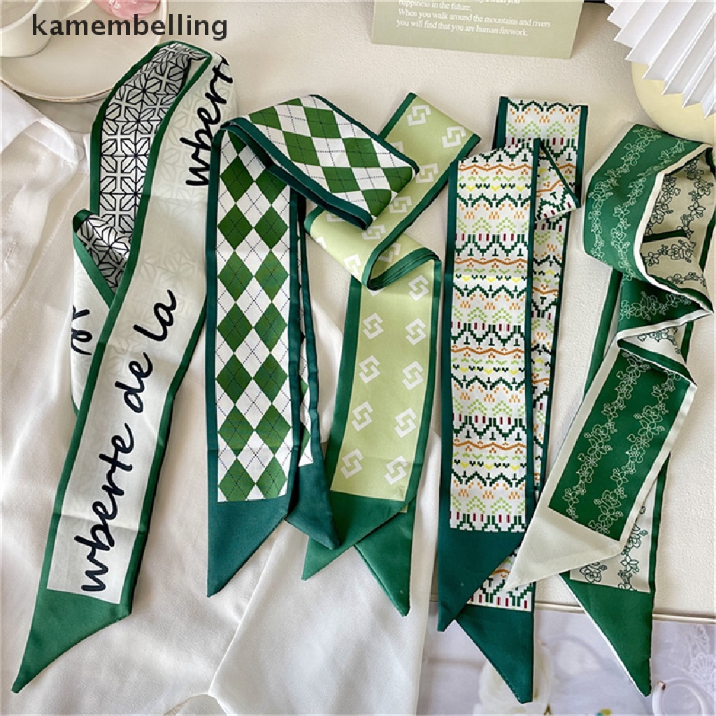 Dây Cột Tóc Ruy Băng Dài In Họa Tiết Thời Trang Cho Nữ