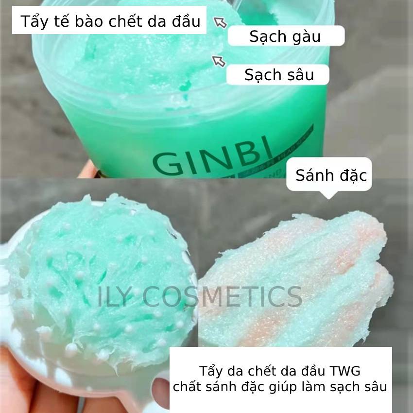 Tẩy tế bào chết da đầu ILY kiểm soát dầu nhờn giảm bết tóc 250g tẩy da chết da đầu làm sạch chăm sóc tóc tại nhà ILY