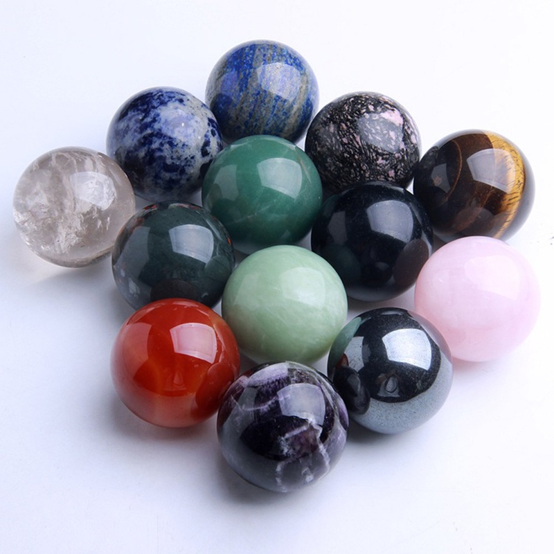 1 Quả Cầu Đá Pha Lê Tự Nhiên Dùng Làm Quà Lưu Niệm