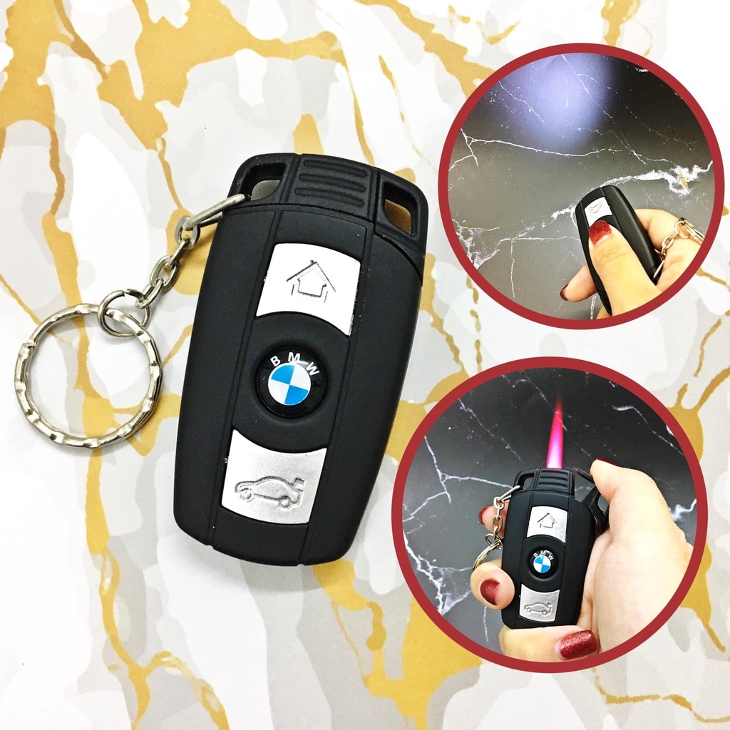 HỎA TỐC HCM - Hột-𝙌𝙪𝙚̣𝙩-𝘽𝙖̣̂𝙩-𝙇𝙪̛̉𝙖 mô hình móc khóa xe BMW có đèn pin - FREESHIP