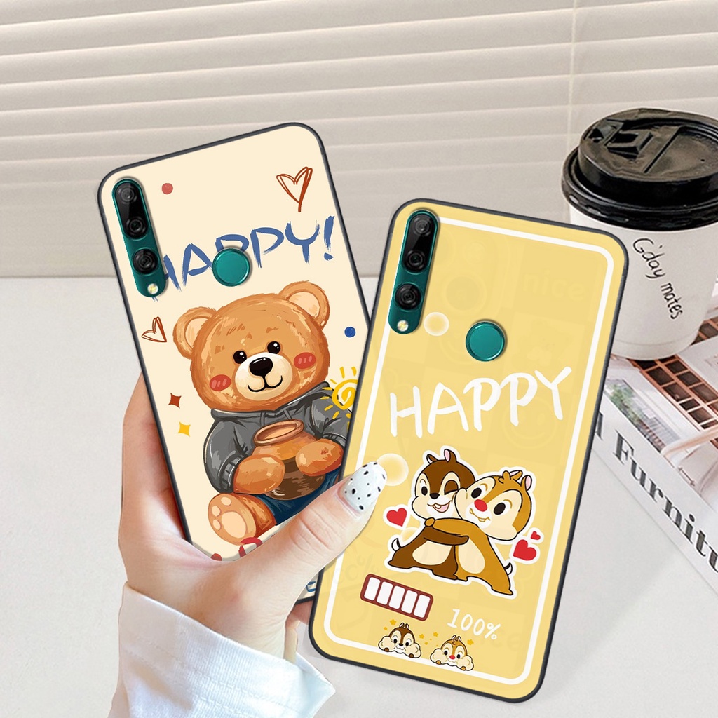 Ốp Huawei Y9 2019 / Y9 Prime 2019 in hình gấu vịt caro nhiều màu sắc ngộ nghĩnh dễ thương
