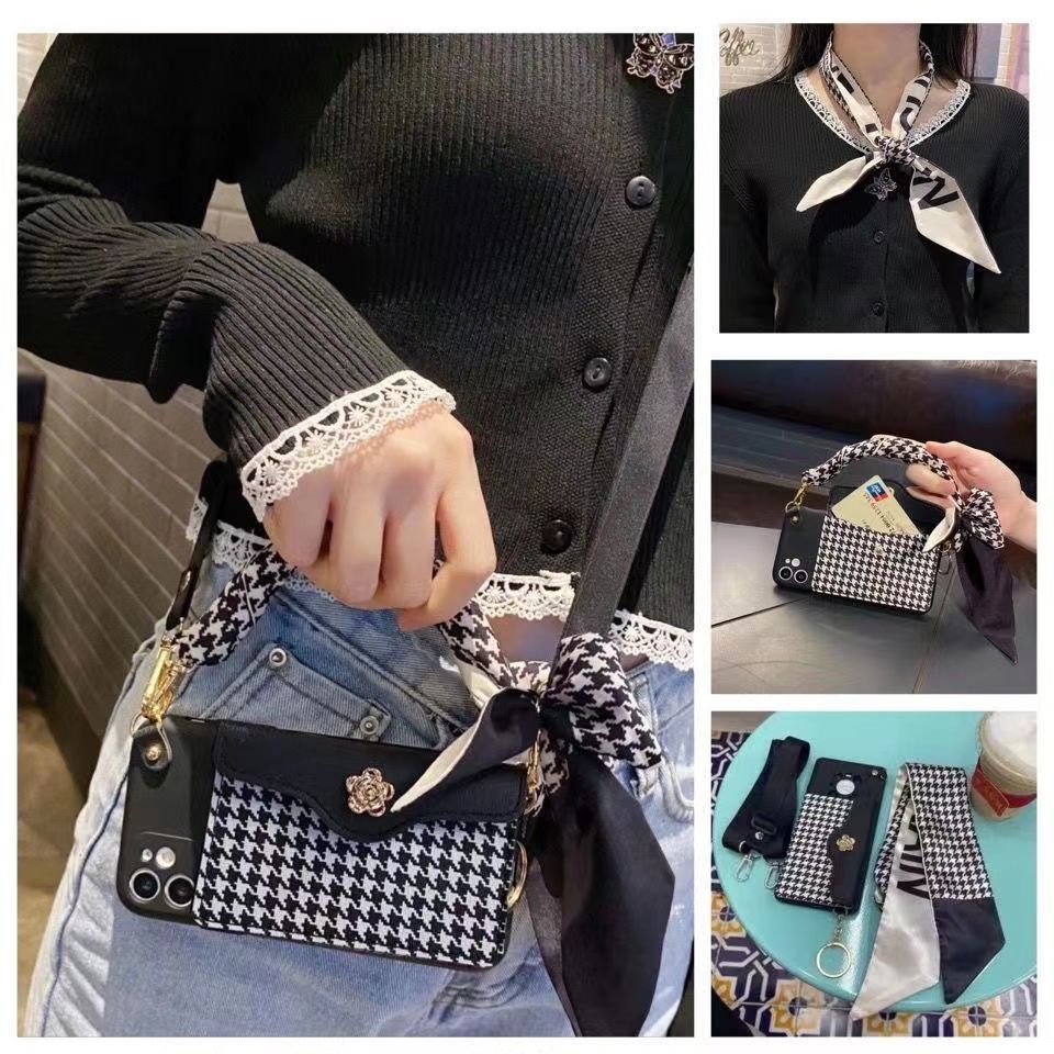 Ốp Điện Thoại Dạng Túi Xách Có Dây Đeo Cho Apple Iphone 14Promax 13 / 12