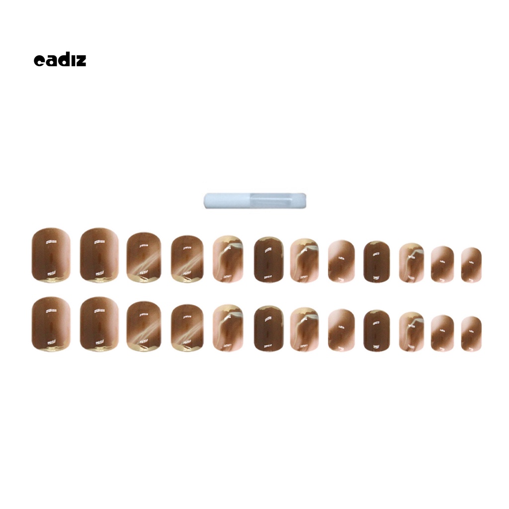 1 Bộ Móng Tay Giả Màu Sắc Tươi Sáng Dùng Trang Trí