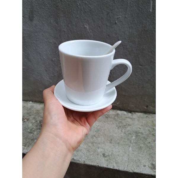combo 5 bộ cốc đĩa pha trà, cacao