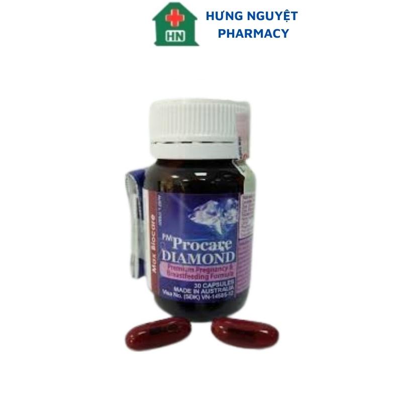 PM Procare Diamond Lọ 30 Viên Vitamin Tổng Hợp Cho Phụ Nữ Có Thai Và Cho Con Bú