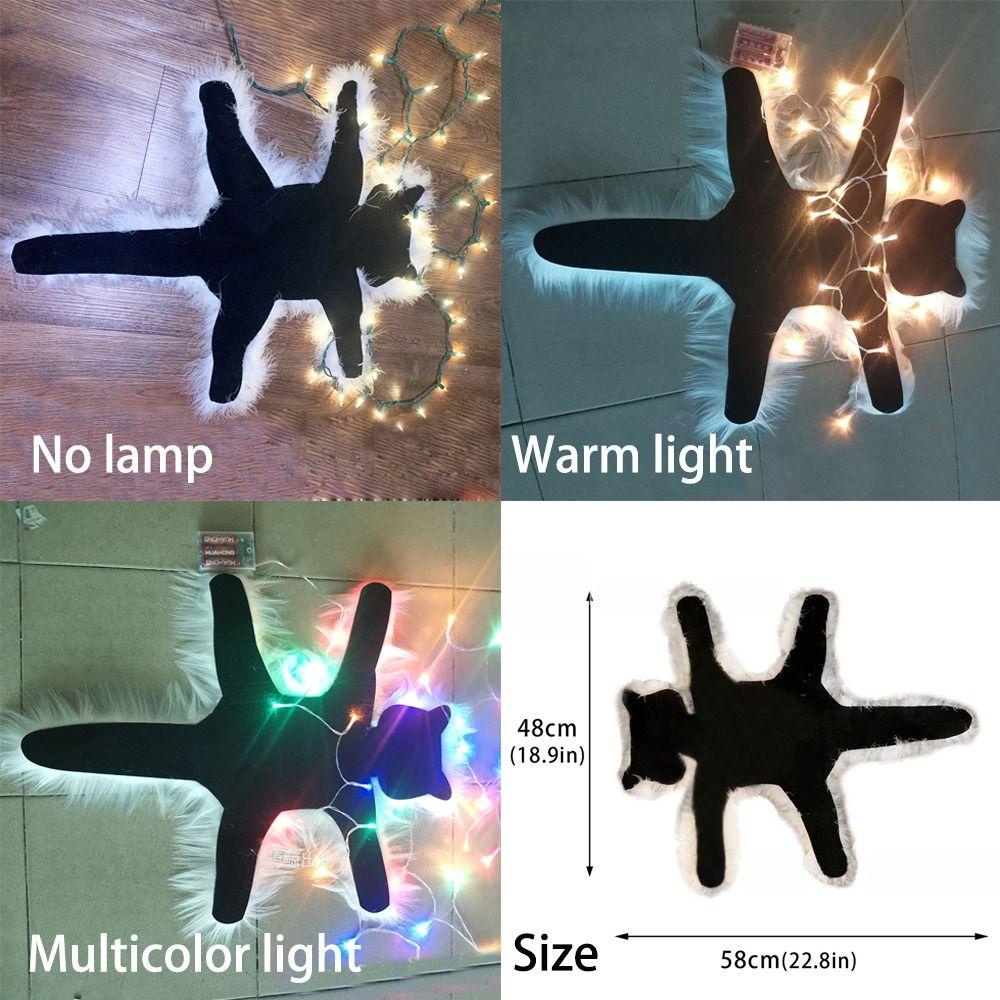 CONOPERY Thảm Lông Hình Mèo Chiên Trang Trí Nhà Cửa